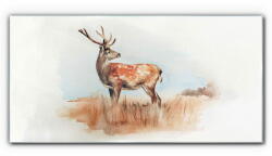 COLORAY. HU Üvegkép Akvarell állati szarvas 120x60 cm