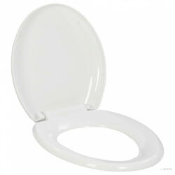 vidaXL Fehér gyorsan szerelhető WC-ülőke lassan csukódó fedéllel (145015) - aktuell