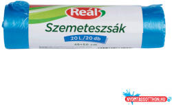  Szemeteszsák 20 liter 49 x 50 cm 20 db/tekercs Reál kék (55732) - nyomtassotthon