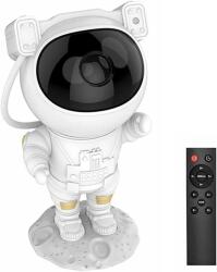 AlexVerity Űrhajós csillagprojektor fényjátékkal, 360°-os állítás, LED éjszakai fény, környezeti fény, színbeállítások, távirányító (ASTRONAUT-42-ALB)