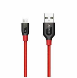 Anker Cablu Micro USB Anker Premium PowerLine+ Nylon 0, 91 Metri Rosu (A8142G91) - vexio