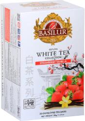 BASILUR Ceai alb, White Tea Strawberry Vanilla, 25 plicuri, Basilur