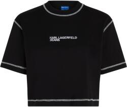 Karl Lagerfeld Jeans Póló fekete, Méret L