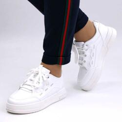 Zibra Sneakers trendy de dama , versatili, cu talpa groasa 560-WHITE (560-WHITE)