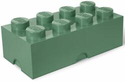 LEGO® Cutie depozitare LEGO 2x4 verde masliniu Quality Brand