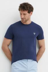 Guess t-shirt CALEB sötétkék, férfi, sima, U97M00 KCD31 - sötétkék S