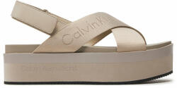 Calvin Klein Jeans Sandale Calvin Klein Jeans Flatform Sandal Sling In Mr YW0YW01362 Bej