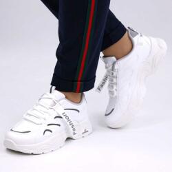Zibra Sneakers de dama cu talpa supradimensionata si banda reflectorizanta 559-WHITE/SILVER (559-WHITE/SILVER)
