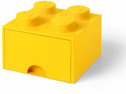 LEGO® Cutie depozitare LEGO 2x2 cu sertar, galben Quality Brand