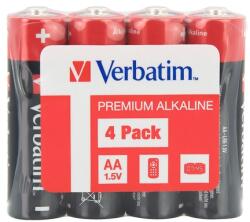 Verbatim ALKALINE BATTERY AA 4 PACK (SHRINK WRAP) (49501) - TechnoGear