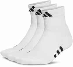 adidas Set de 3 perechi de șosete joase unisex adidas Mid-Cut Socks 3 Pairs HT3450 White/White/White