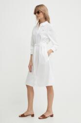 Tommy Hilfiger pamut ruha fehér, mini, harang alakú - fehér 40 - answear - 57 990 Ft