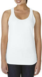 Anvil ANL6751 ívelt aljjú sporthátú ujjatlan női póló-trikó Anvil, White-XL (anL6751wh-xl)