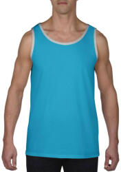 Anvil AN986 ujjatlan férfi póló-trikó Anvil, Caribbean Blue/Heather Grey-S (an986cb-hg-s)