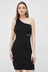 Calvin Klein ruha fekete, mini, testhezálló - fekete L - answear - 19 990 Ft