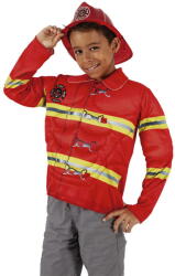 Rubies Vesta & casca pompier (701700) Costum bal mascat copii