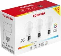 Toshiba Set de 3 becuri cu LED A60 E27 8.5W 4000K 806lm