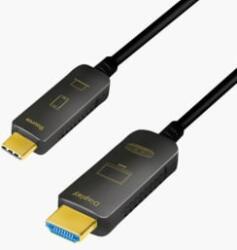 LogiLink USB 3.2 Gen2 Type-C kábel C/M-HDMI/M 4K/60 Hz AOC 20m (CUF0102)