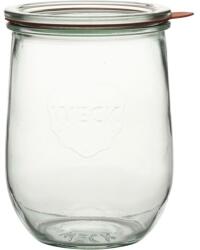 Weck Befőttes üveg, 1 l, 4 db, fedő, tömítés, tulipán forma, Weck