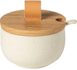 Costa Nova Pacifica, cukortartó fafedéllel és kanállal, vanília