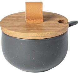 Costa Nova Pacifica, cukortartó fafedéllel és kanállal, szürke