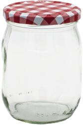 Gastro Befőttes üveg kockás fedővel, 580 ml, TO82, 6 db