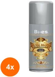 BI-ES Set 4 x Deodorant Spray pentru Barbati Bi-es Royal Brand Old Light 150 ml