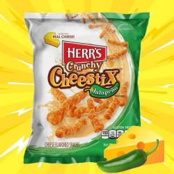 Herr's USA Crunchy sajtos és jalapeno chips 227g