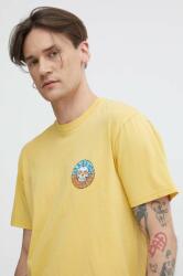 Billabong pamut póló sárga, férfi, nyomott mintás, ABYZT02233 - sárga XL