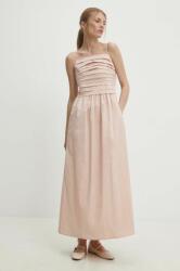 ANSWEAR ruha rózsaszín, maxi, harang alakú - rózsaszín M - answear - 37 990 Ft