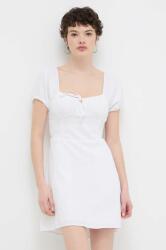 Hollister Co Hollister Co. vászon ruha fehér, mini, harang alakú - fehér S - answear - 12 990 Ft