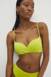 Answear Lab bikini felső zöld, merevített kosaras - zöld L - answear - 11 990 Ft