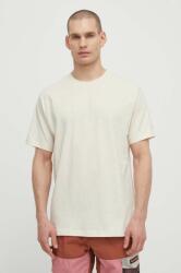 New Balance pamut póló bézs, férfi, nyomott mintás, MT41559LIN - bézs L