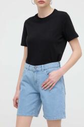 Dickies farmer rövidnadrág HERNDON SHORT W női, sima, magas derekú, DK0A4YSG - kék 29