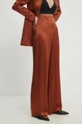 Answear Lab nadrág női, bordó, magas derekú egyenes - burgundia L - answear - 18 890 Ft