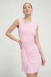 HUGO BOSS ruha rózsaszín, mini, testhezálló - rózsaszín M - answear - 64 790 Ft
