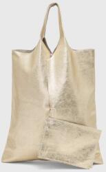 Answear Lab bőr táska sárga - arany Univerzális méret - answear - 26 990 Ft