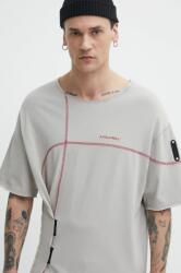 A-cold-wall* pamut póló Intersect T-Shirt bézs, férfi, nyomott mintás, ACWMTS179 - bézs M