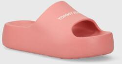 Tommy Jeans papucs TJW CHUNKY FLATFORM SLIDE rózsaszín, női, platformos, EN0EN02454 - rózsaszín Női 35