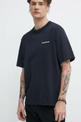 Abercrombie & Fitch pamut póló fekete, férfi, nyomott mintás - fekete XXL