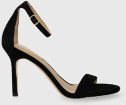 Lauren Ralph Lauren velúr magassarkú cipő Allie fekete, 802916355002, 802755524007 - fekete Női 40