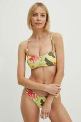 Desigual bikini felső PALMS TOP sárga, enyhén merevített kosaras, 24SWMK06 - sárga XS