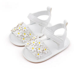 SuperBaby Sandalute albe - Daisy