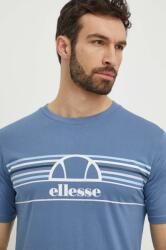 Ellesse pamut póló Lentamente T-Shirt férfi, nyomott mintás, SHV11918 - kék M