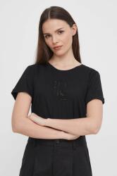 Lauren Ralph Lauren t-shirt női, fekete - fekete M - answear - 28 990 Ft