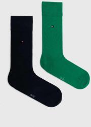 Tommy Hilfiger zokni 2 pár zöld, férfi, 371111127 - zöld 43/46