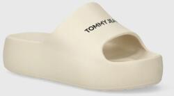 Tommy Jeans papucs TJW CHUNKY FLATFORM SLIDE bézs, női, platformos, EN0EN02454 - bézs Női 35