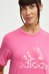 adidas pamut póló női, rózsaszín, IS4257 - rózsaszín XS