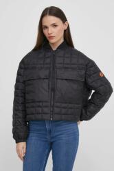 Save The Duck rövid kabát női, fekete, átmeneti - fekete S - answear - 88 990 Ft