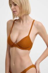 United Colors of Benetton bikini felső barna, enyhén merevített kosaras - barna M - answear - 14 390 Ft